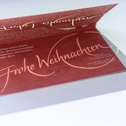 Weihnachtskarte für Druckerei Menacher