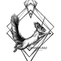 Eichhorn – Ein Eichhörnchen als Einhorn