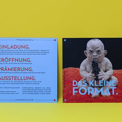 DAS KLEINE FORMAT – Kunstausstellung Logo | Poster | Broschüre | Banner, 2015