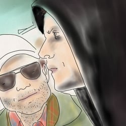 Mr. Robot – Filmszene Zeichnung