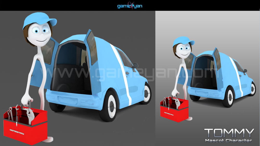 Cartoon Modélisation 3D du personnage