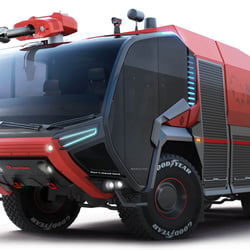 Rendering of the Rosenbauer Panther @ SpiritDesign