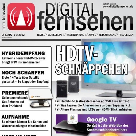 Chefredaktion für das B2C-Magazin DIGITAL FERNSEHEN