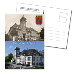Postkarte zur 100-Jahrfeier des Herdecker Rathauses