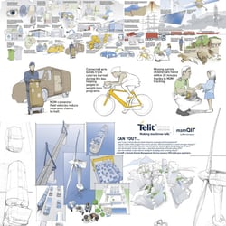 Handgezeichnete Illustrationen für Telit