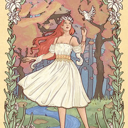 Poster im Jugendstil