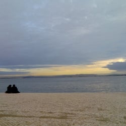 Abend am Tejo, Lissabon
