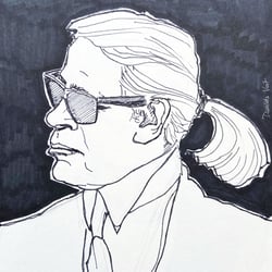 Karl Lagerfeld, Copics/Marker