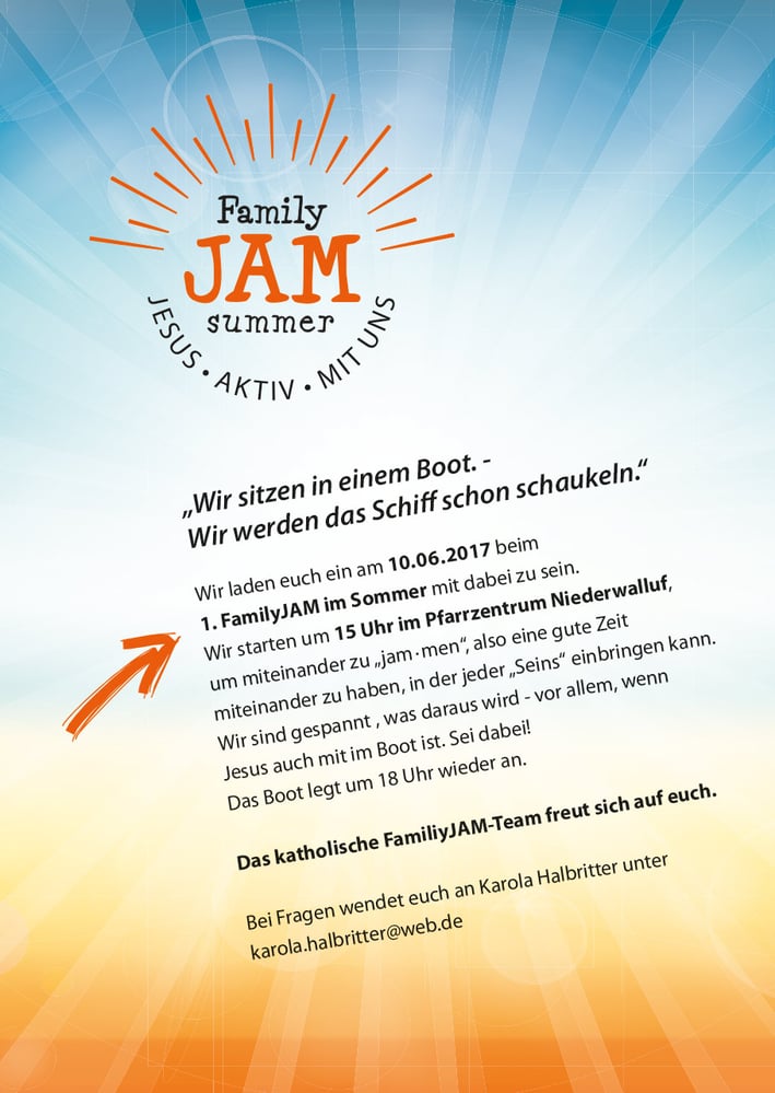 Logo und Flyergestaltung Family JAM