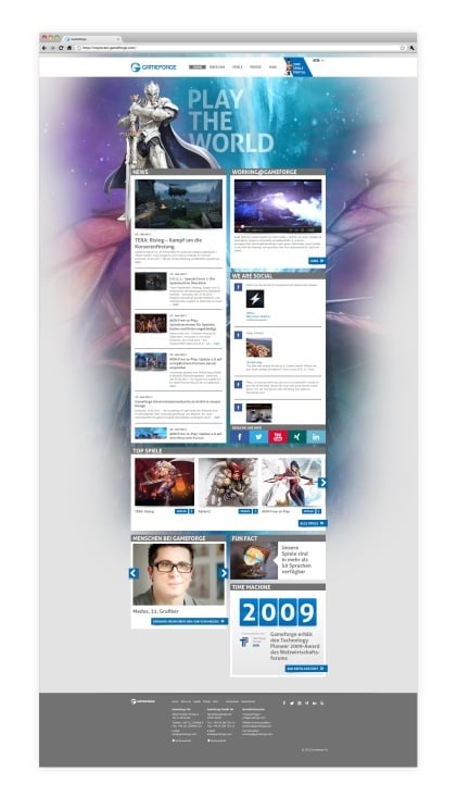 Gameforge Corporate Website