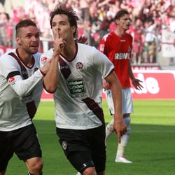 Jubel – Srdjan Lakic trifft gegen den 1. FC Köln