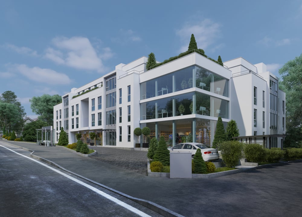 Architekturvisualisierung Mehrfamilienhaus 1