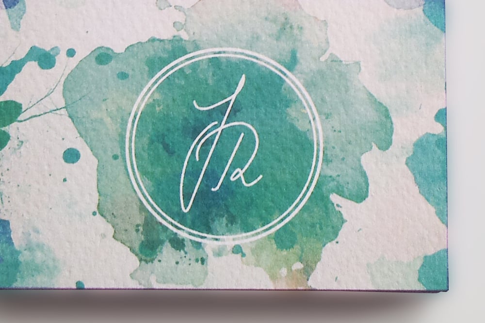 Hier gut zu sehen, das edle Papier und die Aquarelloptik.