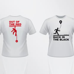 back in the black – Promo-Shirts