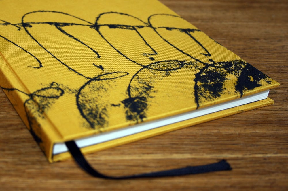 Covergestaltung. Leineneinband mit Siebdruck.