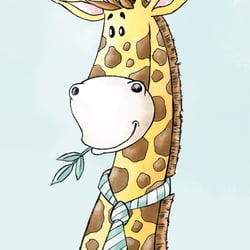 Kinderbuchillustration – Giraffe