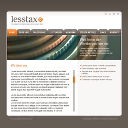 Layout für Steuerberater Lesstax Treuhand GmbH