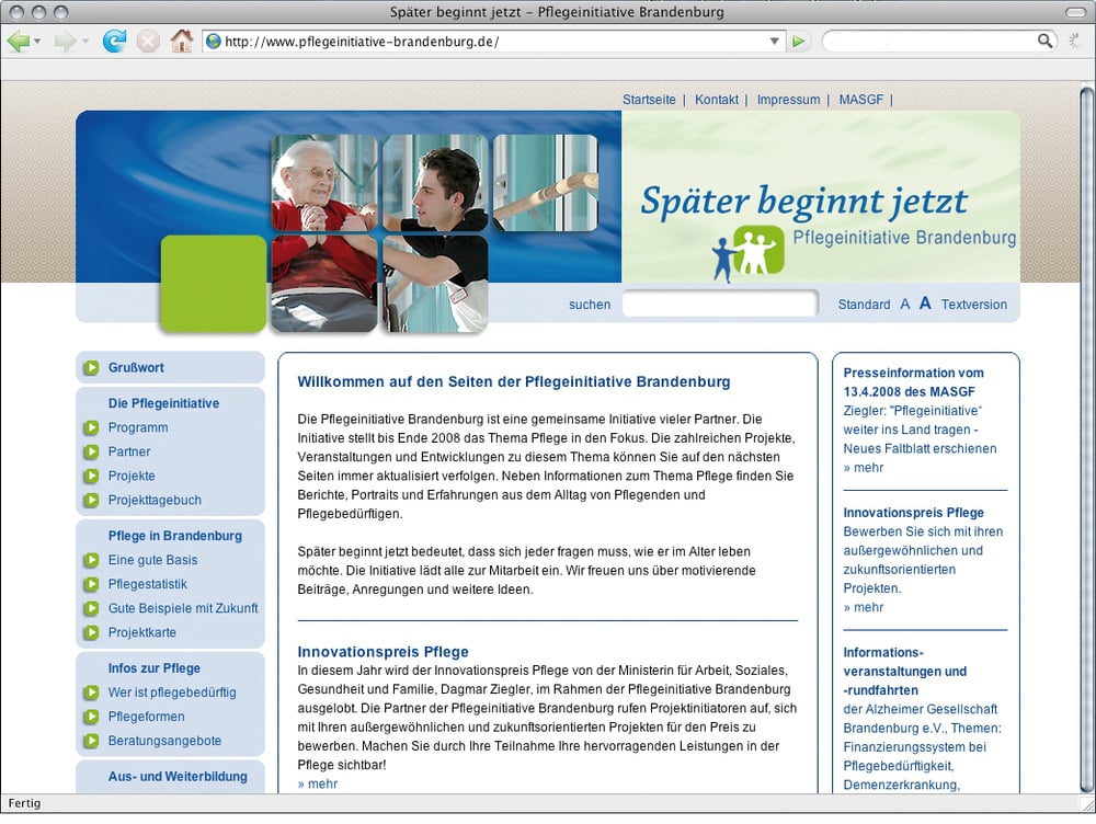 Webauftritt
