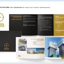 Logo  |  Corporate Design |  Imagebroschüre  |  DESA CONSTRUCTION GMBH