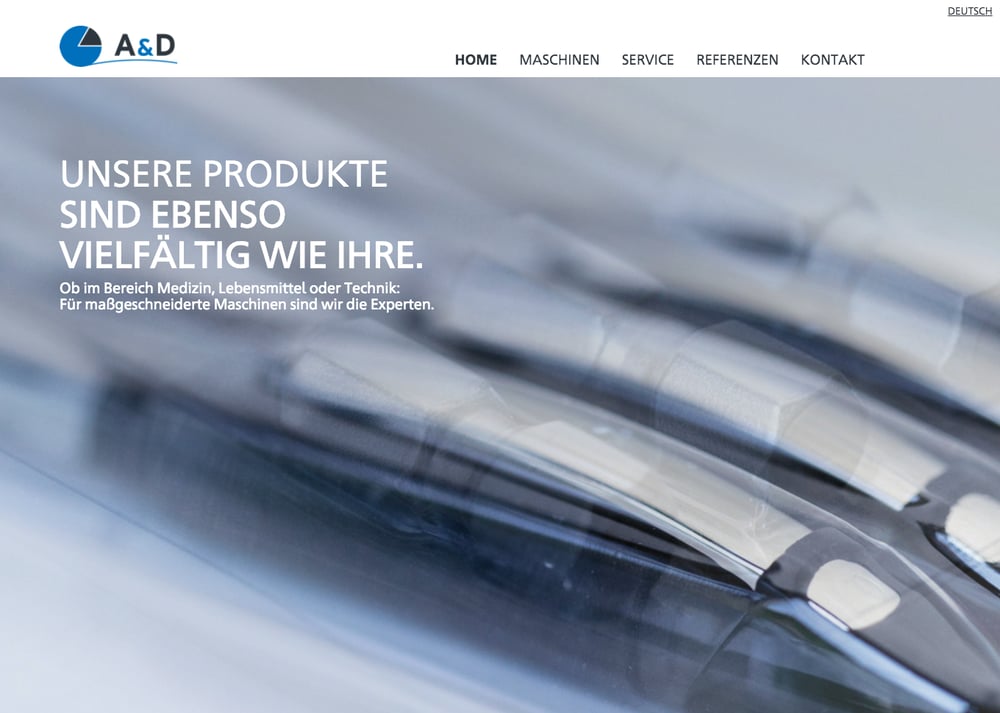 Webseite A und D