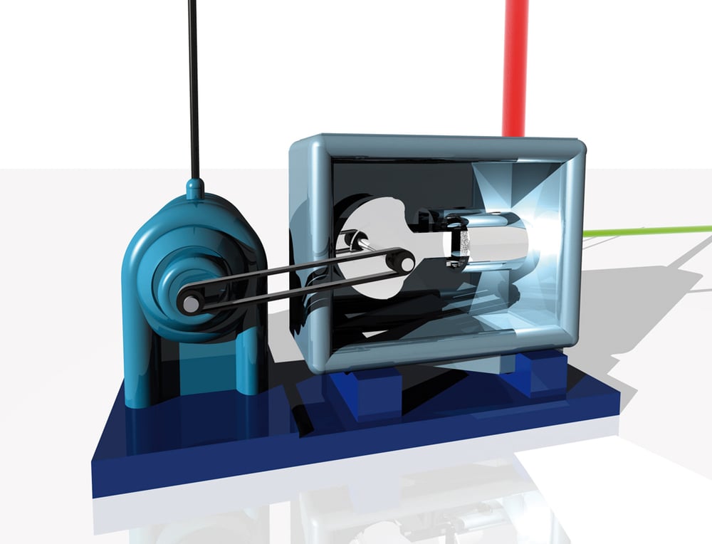 1 Zylinder Blockheizkraftwerk