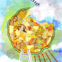 Illustration zu dem Gedicht ’Die Sonne als Begleiter’