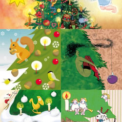 Weihnachtskarte „Illustratorenberatung Karin Gruß”