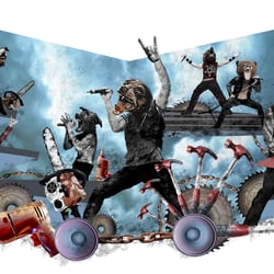 Illustration für die größte Zeitung Finnlands: Helsingin Sanomat. Mit dem Thema Death Metal