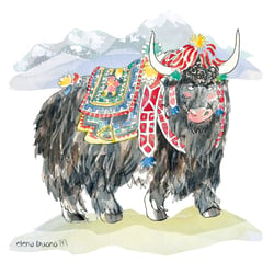 Yak aus dem Ebook „Maskenball der Tiere“, Schillo Verlag 2020