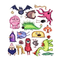 Monster Compilation; Freie Illustration; Teil 1