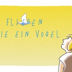 Wunsch des Menschen zu Fliegen – Animation …
