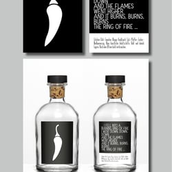 Etiketten Design „Hot Sauce“