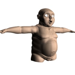 Spline-Modeling Hauptfigur