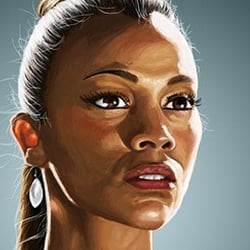 Portrait: Zoe Saldana (Uhura, Star Trek)