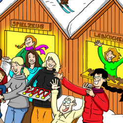 Weihnachtskarte 2019 für die Firma Maskemed, Berlin