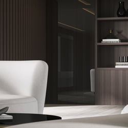 Innenvisualisierung einer atemberaubenden Luxusyacht