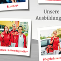 Illustrative Gestaltung Messewand DRK Kreisverband Ostvorpommern Greifswald