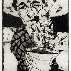 Jazz (Radierung und Aquatinta, 20×30cm, 2011)