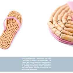 Clip Clopes, Sandale aus Zigarettenkippen