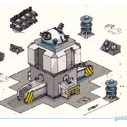 TOWER DeFence Game Entwurf_ PhotoshoP/ Pencil Sketch