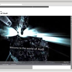 www.audi.com – Relaunch Audi World Site – ModelLifting, Flashdesign 2006