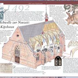Schnitt durch spätmittelalterliche Kapelle, nach Grundriss und Fotos