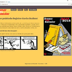 unikalender.eu – Layout und Programmierung (HTML, PHP)
