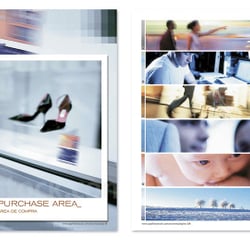 Doppelseiten aus „ACCESS“, Bildkatalog für age fotostock