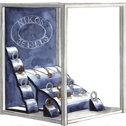 Nikos Jewels Display