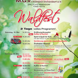 Plakat MGV Frohsinn Ko.-Immendorf Waldfest