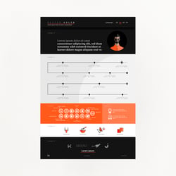 Infographic Resume/ Infografik-Lebenslauf