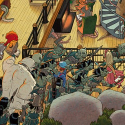 Wimmelbild für Heye Puzzles „Library“ – Detail 3