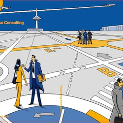 Illustration Cover Brandbook Lufthansa