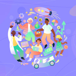 Rebels of Change – Illustration für Wirtschaft